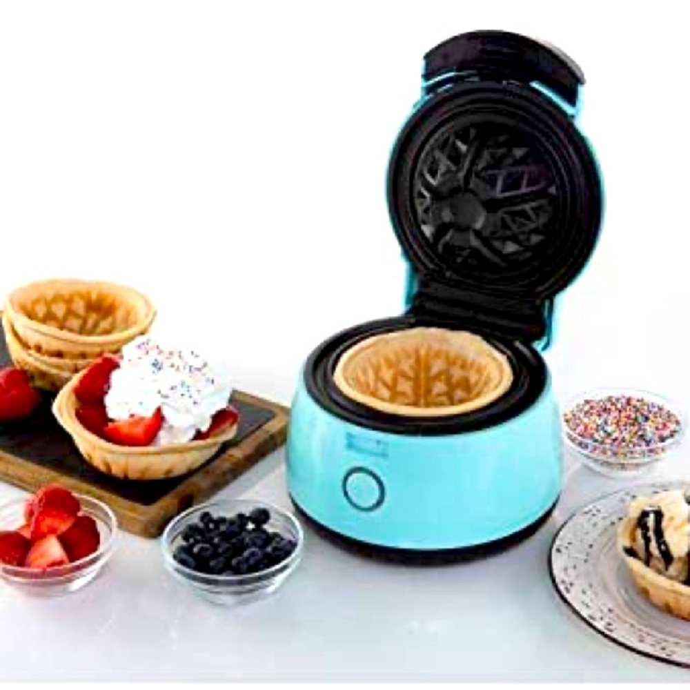 BRENTWOOD TS-140 1-bowl Waffle Bowl Maker, Blue, One Size